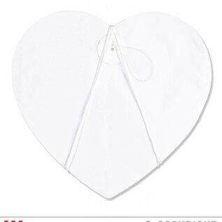 Pk 12 "WHITE HEART GARLAND" 3 m
