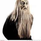 Pk  5 "MILLENARIAN MASK WITH WIG AND BEARD"