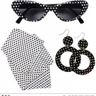 Pk  6 "50s LADY" (glasses, earrings, neck scarf)