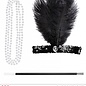 Pk  6 "FLAPPER" (sequin headband, necklace, cigarette holder)