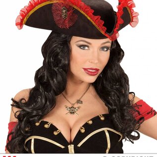 Pk  6 Felt "DELUXE PIRATE TRICORN"
