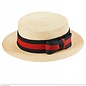 Pk  6 Straw "DELUXE BOATER HAT"