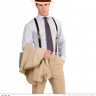 Pk  6 Straw "DELUXE BOATER HAT"