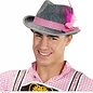 Pk  6 Felt "BAVARIAN FEDORA WITH FEATHERS"