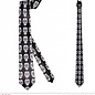 Pk  6 Satin "DIA DE LOS MUERTOS TIE"