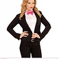 Pk  6 Adjustable "PINK SEQUIN BOW TIE WITH 4 FLASHING LED LIGHTS"