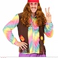 Pk  4  "HIPPIE WIG WITH RED HEADBAND & MOUSTACHE" in polybag