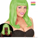 Pk  4 "NEON GREEN PATSY WIG" in polybag