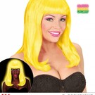 Pk  4 "NEON YELLOW PATSY WIG" in polybag