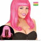 Pk  4 "NEON PINK PATSY WIG" in polybag