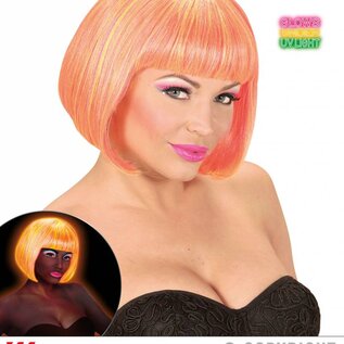 Pk  4 "MIXED NEON PINK & YELLOW VALENTINA WIG" in box