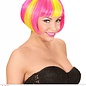 Pk  4 "NEON YELLOW STREAKED PINK VALENTINA WIG" in box