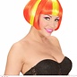 Pk  4 "NEON YELLOW STREAKED ORANGE VALENTINA WIG" in box