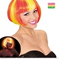 Pk  4 "NEON YELLOW STREAKED ORANGE VALENTINA WIG" in box