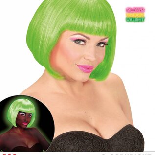 Pk  4 "NEON GREEN VALENTINA WIG" in box
