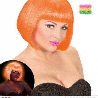 Pk  4 "NEON ORANGE VALENTINA WIG" in box