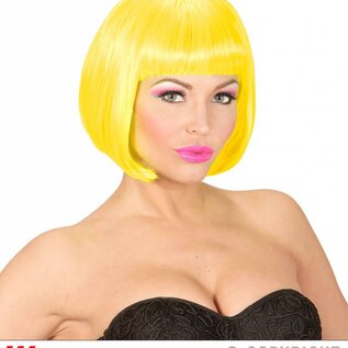 Pk  4 "NEON YELLOW VALENTINA WIG" in box