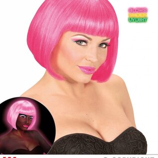 Pk  4 "NEON PINK VALENTINA WIG" in box