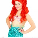 Pk  6 "RED MERMAID WIG" in polybag