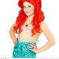 Pk  6 "RED MERMAID WIG" in polybag