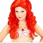 Pk  6 "RED MERMAID WIG" in polybag