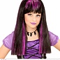 Pk  6 "PURPLE STREAKED WITCH WIG" in polybag