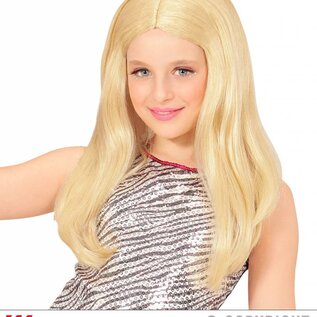 Pk  6 "BLONDE HANNAH WIG" in polybag