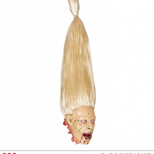 Pk  4 "SEVERED ZOMBIE HEAD WITH BLOND WIG"