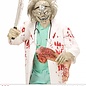 Pk  3 "ZOMBIE DOCTOR 3/4 MASK WITH WIG"