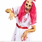 Pk  3 "ZOMBIE NURSE HALF FACE MASK WITH WIG & HEADPIECE"