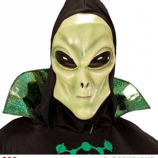Pk  4 "ALIEN HOODED MASK WITH BUBBLE EYES" child size