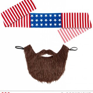 Pk  6 "EASY RIDER" (headband & beard)