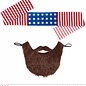 Pk  6 "EASY RIDER" (headband & beard)