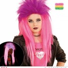 Pk  6 "NEON PINK & GREEN PUNKADELIC WIG" in polybag