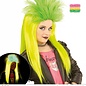 Pk  6 "NEON YELLOW & GREEN PUNKADELIC WIG" in polybag