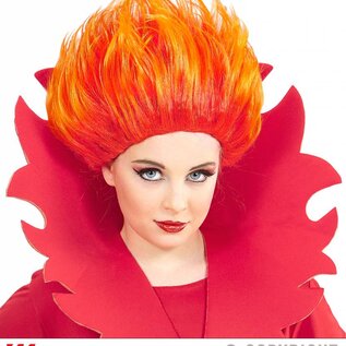 Pk  4 "FIRE FLAMES WIG" in polybag