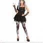 "GOTHIC PUNK" (dress, leggings, headpiece, gloves)
