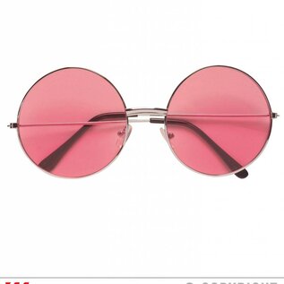 Pk 12 "70s GLASSES WITH PINK LENSES"