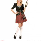 "SCOTSWOMAN" (dress, purse, mini hat)