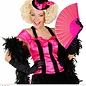 Pk  6 "PINK FABRIC FAN" 23 cm