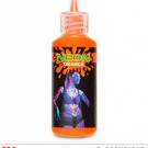 Pk 12 Water washable "NEON ORANGE MAKE-UP IN DISPENSER BOTTLE"