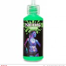 Pk 12 Water washable "NEON GREEN MAKE-UP IN DISPENSER BOTTLE"