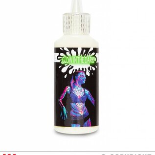 Pk 12 Water washable "GLOW IN THE DARK MAKE-UP IN DISPENSER BOTTLE"