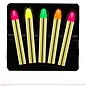 Pk 12 "SET OF 5 NEON MAKE-UP STICKS"