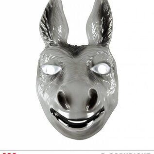 Pk 12  "PVC DONKEY MASK" adult size