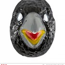 Pk 12 "PVC CROW MASK" child size