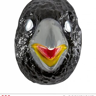Pk 12 "PVC CROW MASK" child size