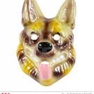 Pk 12 "PVC GERMAN SHEPHERD MASK" child size