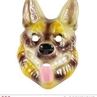 Pk 12 "PVC GERMAN SHEPHERD MASK" child size