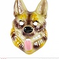 Pk 12 "PVC GERMAN SHEPHERD MASK" child size